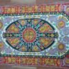 Kashmir season hand knotted silk rug-traditonal silk rug-silk tapestry/abstract design rug/silk rug/neutral rugs-handmade wall art - Image 2