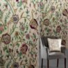 One Pair of Luxury Finest Handmade Crewel Embroidery Curtain with lining-Curtains for Living Room and Bedroom-Valance Curtains