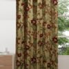 One Pair of Luxury Premium Gold Velvet Crewel Curtain with Lining-Curtains for Living Room and Bedroom - Image 3