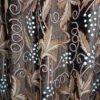 One Pair of Luxury Brown Velvet Crewel Curtain with Lining-Curtains for Living Room and Bedroom - Image 5