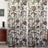 One pair of luxury linen handmade crewel embroidery curtain with lining-Kashmir crewel curtains-Linen curtain fabric-Living Room Curtains