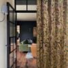 Buy One Get One Free-Luxury Premium Gold Velvet Crewel Curtain with Lining-Kashmir Crewel-Valances Curtains For Living Room
