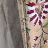Buy One Get One Free-Luxury Premium Gold Velvet Crewel Curtain with Lining-Kashmir Crewel-Valances Curtains For Living Room