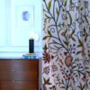 Best of Kashmir Old World Charm Crewel Handmade Crewel Embroidery Curtain With Lining-Crewel Upholstery Fabric-Luxury French Country Curtain