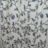 Beautiful Sapphire-Blue Kashmir Crewel Embroidery Fabric By Yard-Made To Measure Curtain Fabric-Crewel Upholstery Fabric-