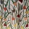 Beautiful Blooming Tulips Handmade Linen Crewel Upholstery Fabric By Yard-Made To Measure Curtain Fabric-Crewel Embroidery Fabric - Image 4