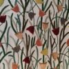 Beautiful Blooming Tulips Handmade Linen Crewel Upholstery Fabric By Yard-Made To Measure Curtain Fabric-Crewel Embroidery Fabric - Image 2