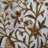 Beautiful vintage mid century crewel embroidery fabric by yard-made to measure curtain fabric-Autumn design velvet crewel upholstery fabric-