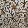 Beautiful vintage mid century crewel embroidery fabric by yard-made to measure curtain fabric-Autumn design velvet crewel upholstery fabric-