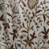 Beautiful vintage mid century crewel embroidery curtain with lining-made to measure curtains-Autumn design velvet crewel upholstery fabric-