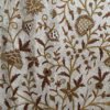 Beautiful vintage mid century crewel embroidery curtain with lining-made to measure curtains-Autumn design velvet crewel upholstery fabric-