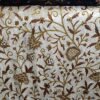 Beautiful vintage mid century crewel embroidery curtain with lining-made to measure curtains-Autumn design velvet crewel upholstery fabric-