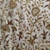 Beautiful vintage mid century crewel embroidery curtain with lining-made to measure curtains-Autumn design velvet crewel upholstery fabric-