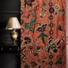 Rustic Elegance Velvet Vibes Luxury Crewel Embroidery Curtain with Lining-Vintage Kashmir Crewel-Living Room Curtains-