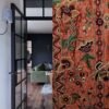 Rustic Elegance Velvet Vibes Luxury Crewel Embroidery Curtain with Lining-Vintage Kashmir Crewel-Living Room Curtains-