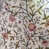 Beautiful royal rouge silk organza Kashmir crewel embroidery curtain with lining-luxury handmade crewel-vintage curtains and drapes-
