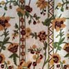 Snowflake dreams intricately embroidered velvet curtain-White velvet luxury curtains and drapes-Kashmir Handmade Crewel-