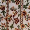 Snowflake dreams intricately embroidered velvet curtain-White velvet luxury curtains and drapes-Kashmir Handmade Crewel-