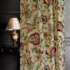 Beautiful Vintage Handmade Cotton Duck Crewel Upholstery Fabric By 6 Yards-Made To Measure Curtain Fabric-Crewel Embroidery Fabric - Image 3